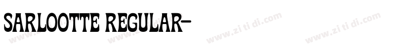 sarlootte regular字体转换